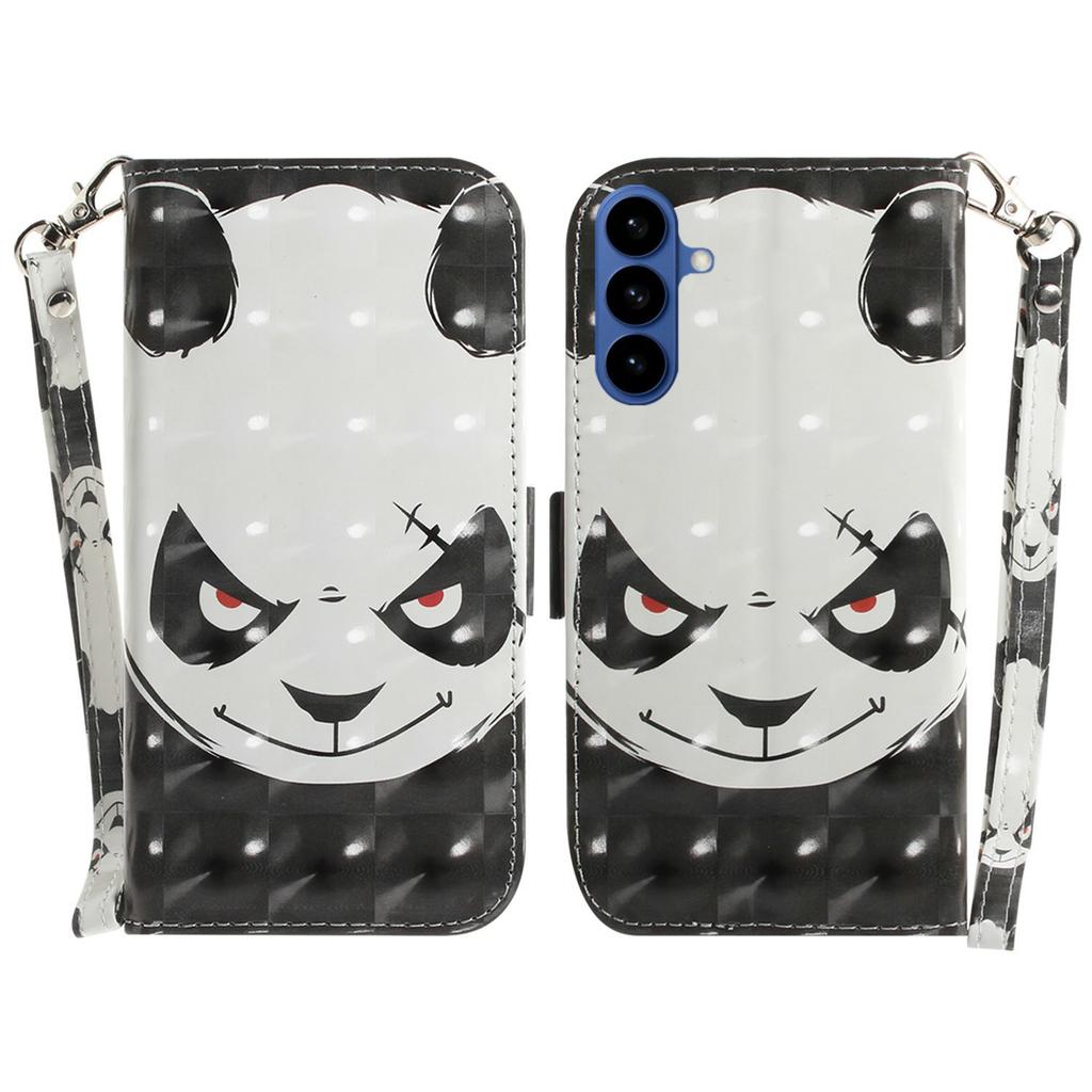For Samsung Galaxy A57 5G Case Pattern Printing Leather Wallet Phone Cover with Wrist Strap