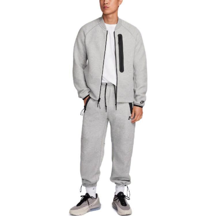 Nike Мужские спортивные штаны из флиса с завязками, темно-серые, FB8013-063