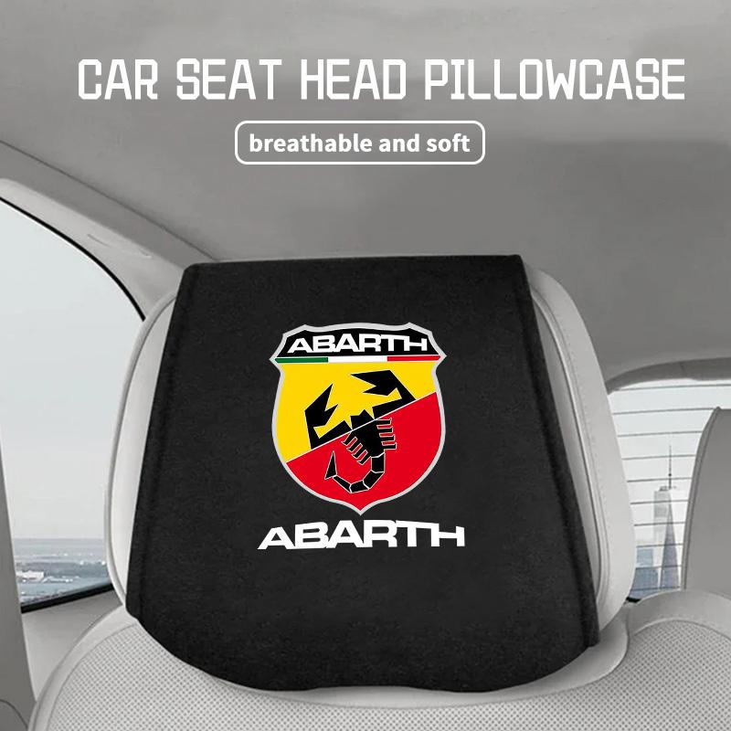 Для автомобиля Abarth Стиль Чехол на подголовник Подушка для шеи на сиденье Чехол FIAT 500 FR Ducato Doblo Freemont Idea Stilo Panda