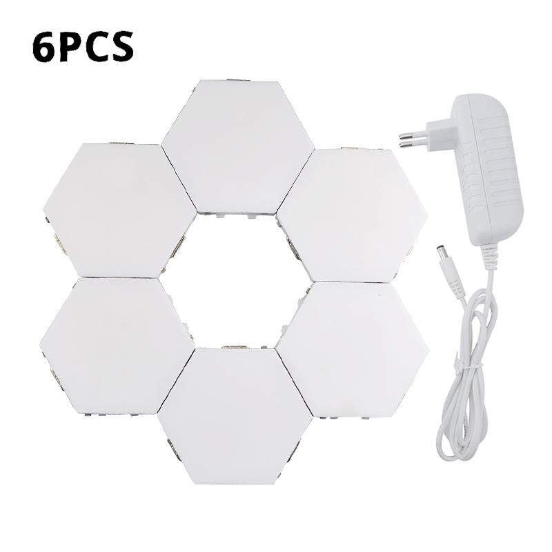 Квантовая лампа, светодиодная панель, магнитные шестиугольники, модульный сенсорный сенсорный светильник, DIY настенное креативное украшение, светодиодная краска