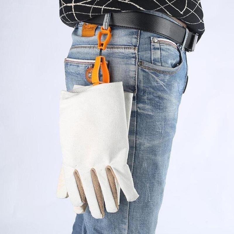 Пластиковый зажим для перчаток Красные рабочие перчатки Зажимы Рабочий зажим Защитные рабочие перчатки Защитная лаборатория