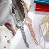 1PC Fashion Full Diamond Women's Watches Ladies Bracelet Analog Quartz Watch