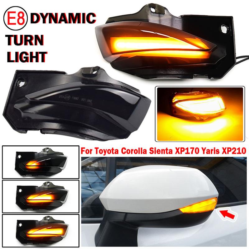 Amber Blinker Lamp For Toyota Corolla Hybrid Hatchback E210 Car LED Dynamic Turn Signal Indicator Side Mirror Light