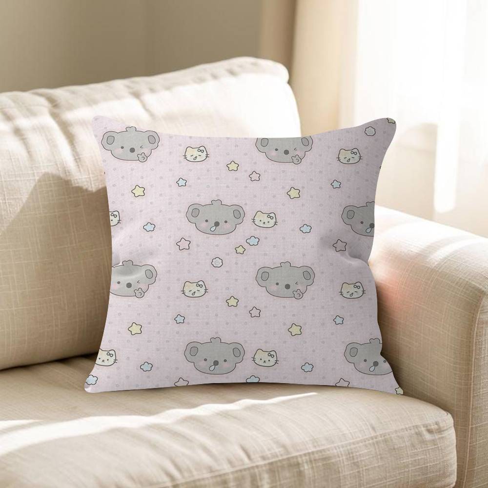Cartoon Splashed Ink Koala Cushion Cover 30x50 Polyester Sofa Cushions Decorative Throw Pillows Home Decoration Pillowcover