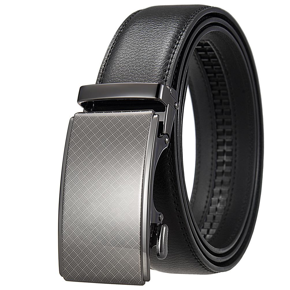 Модный ремень с автоматической пряжкой, мужской ремень из коровьей кожи, ремень из сплава Ly36-24872-1