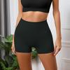 Women's Casual Peach Butt Yoga Shorts High Waist Sports Fitness Nude High Bounce Running Quick Dry Three-quarter Pants