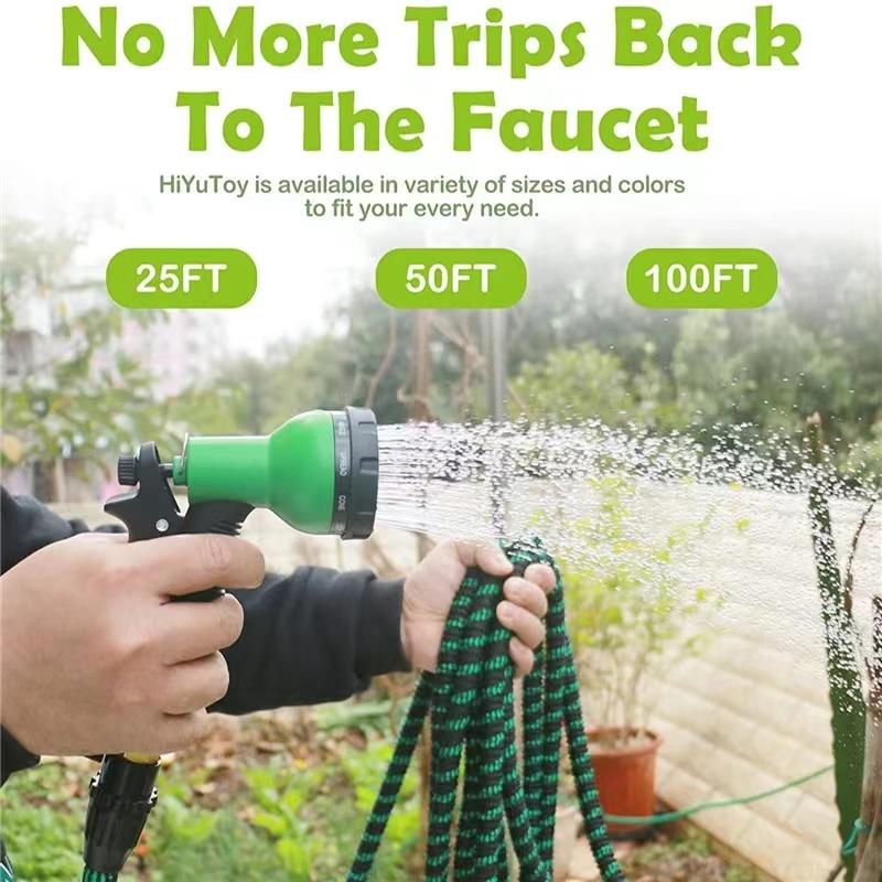 WTEMPO Многофункциональная автомойка, телескопический набор водопроводных труб для полива цветов, автомойка, водяной пистолет, садовый шланг, распылитель