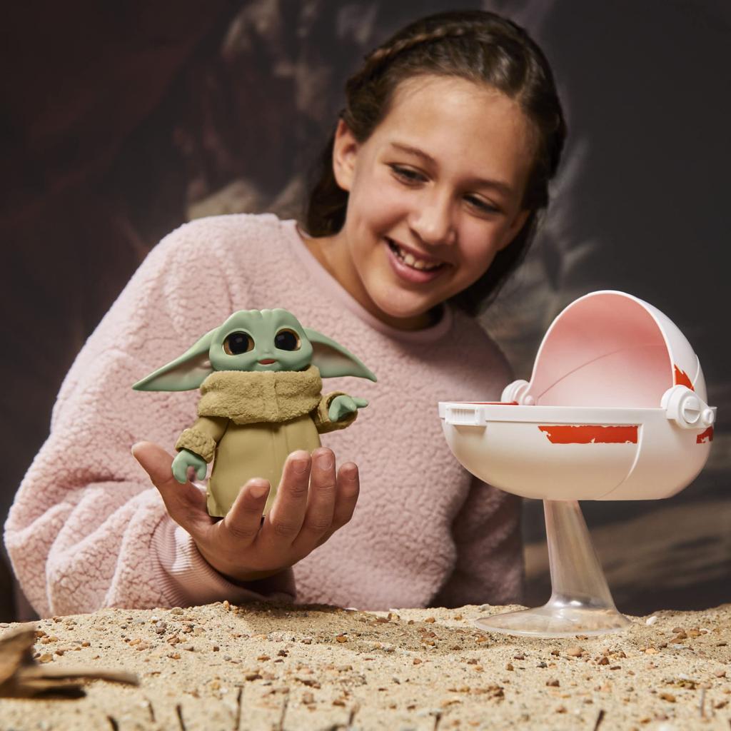 Hasbro Star Wars Wild Ride Grogu the Child Animatronic Toy, Featuring Over 25 Sounds and Movements, for Ages 4 and Up, Powered, F3954, Authentic.