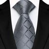 Single Color Mens Necktie Satin Groom Jacquard Luxury Plaid & Checks Ties  Party Accessories