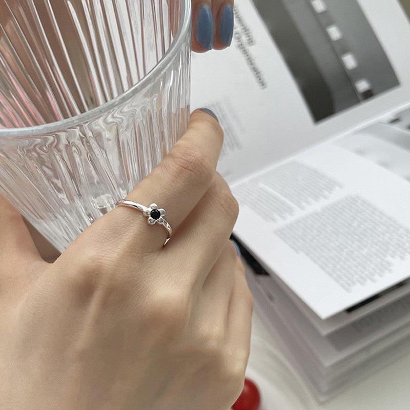 Изысканное золотое разомкнутое кольцо: Японский и корейский стиль, тонкое кольцо с бриллиантами, штабелируемые и элегантные украшения для пальцев