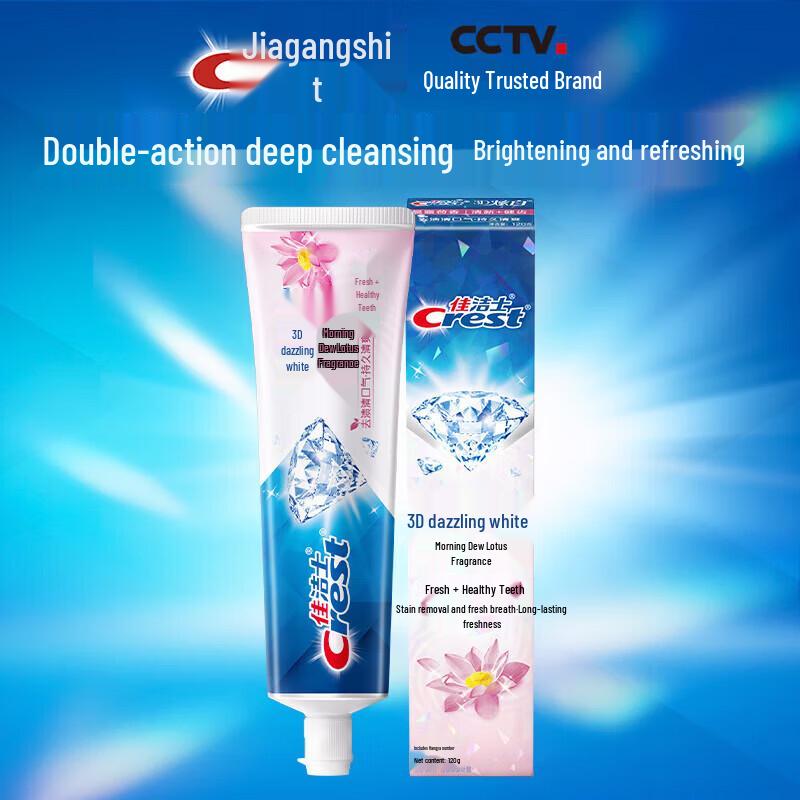 Crest 3D White Toothpaste - Morning Dew Lotus Scent