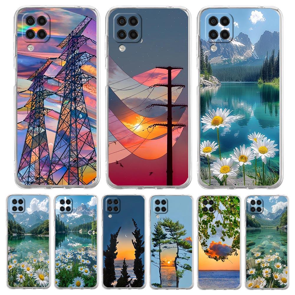 Cute Pretty Indie Hot Pink Phone Case For Samsung A13 A33 A73 A53 A23 A51 A71 A21S A12 A31 A41 A05s A03S A15 A25 A32 5G Cover