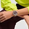 Swatch Серия Essentials Кварцевый механизм Водонепроницаемость 30 метров Унисекс Швейцарские часы 47 мм Розовый циферблат Корпус из нержавеющей стали Резиновый ремешок SB07S119