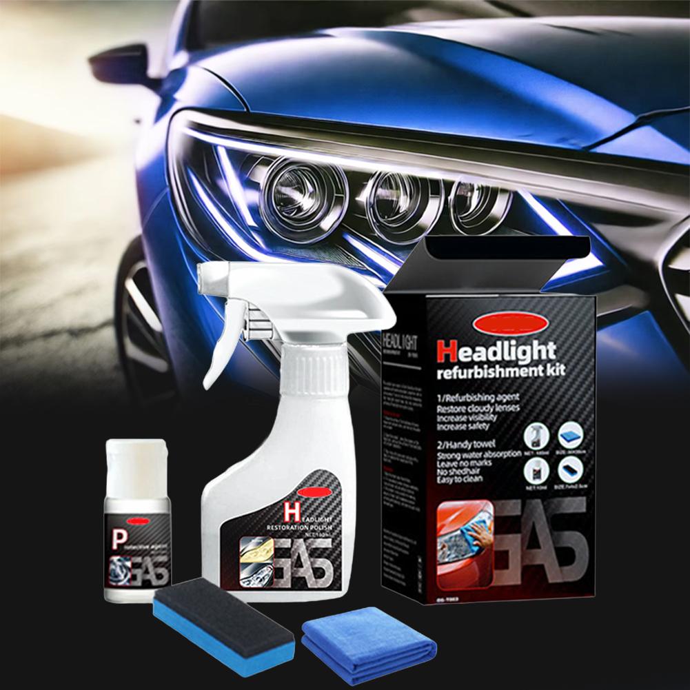 1SET NEW Car Headlight Restoration Polishing Kits Headlamp Scratch Remover Repair Cleaning Paste Remove Oxidation Polish Liquid