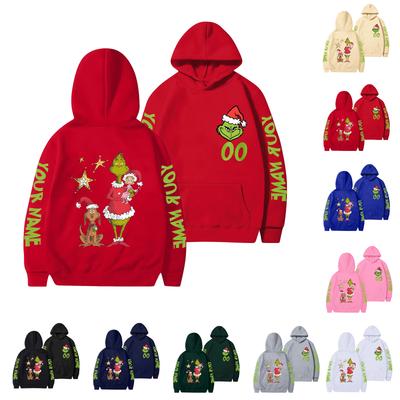 Женская мода повседневный принт повседневный длинный рукав круглый вырез толстовка топ