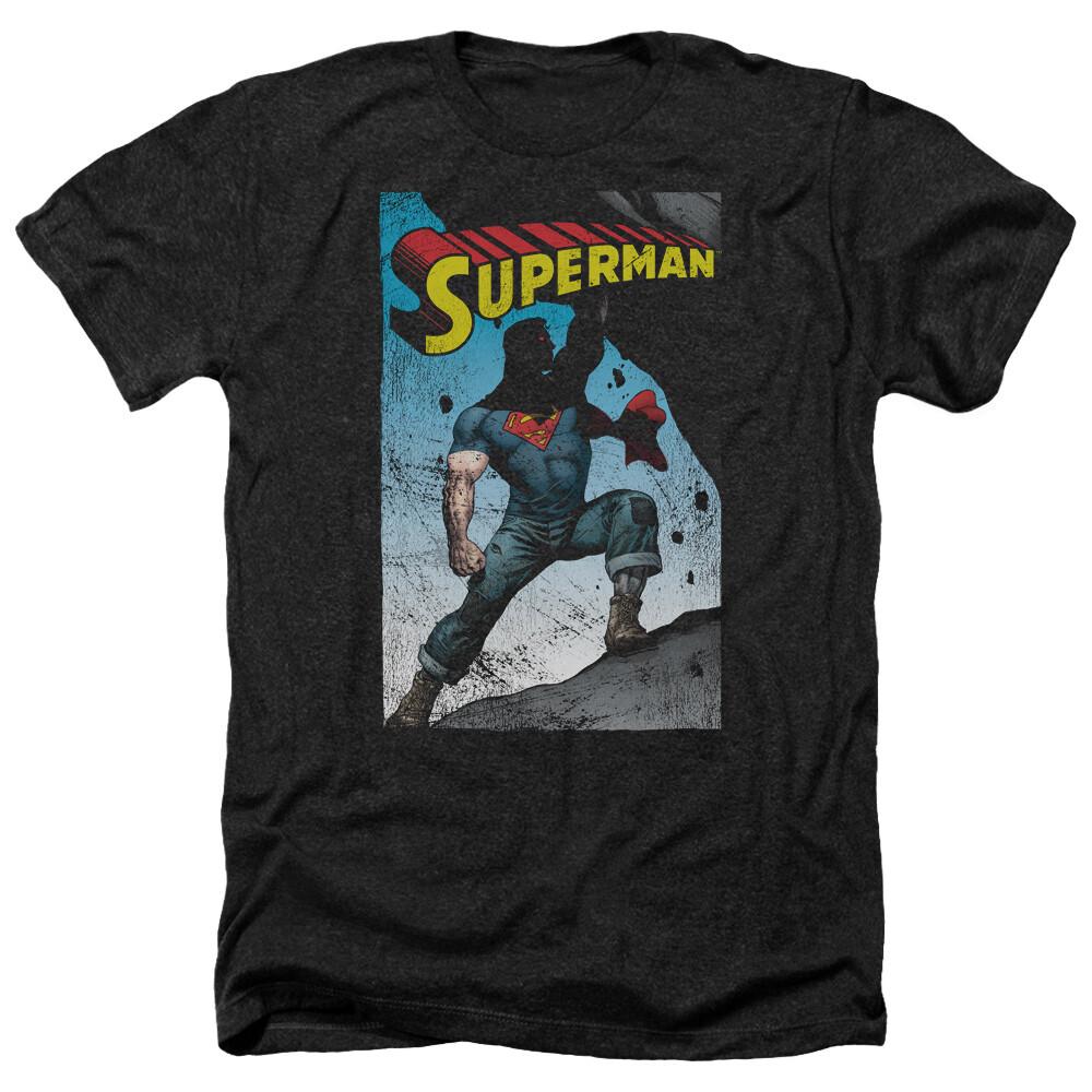 SUPERMAN ALTERNATE Licensed Adult Men039;s Heather Tee Shirt SM-3XL Unisex T-Shirt