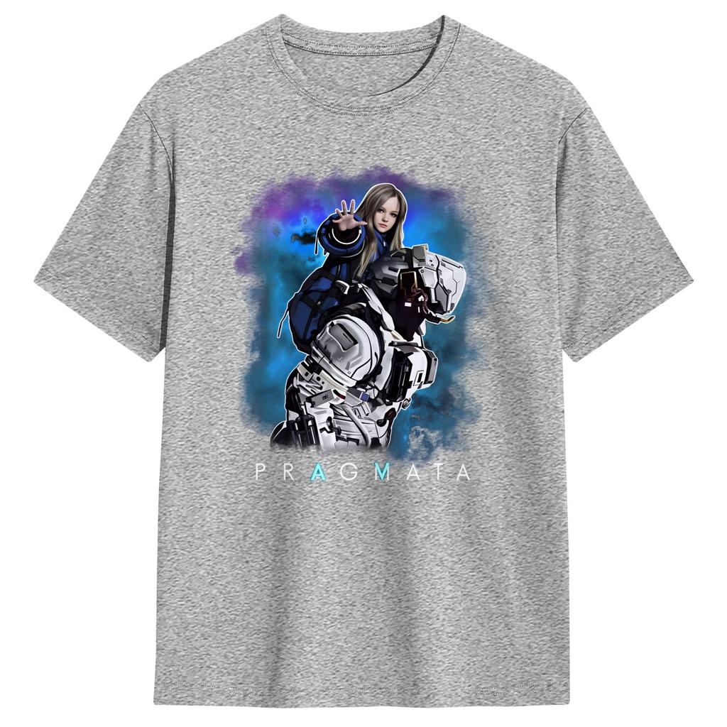 Pragmata Diana Scifi Gamer TShirt Unisex  Aesthetic TShirts Summer O Neck Novelty Tees Print Oversized Clothes