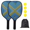 1 Set Pickle Paddles with Storage Bag Precise Control Cushioned Ultra-Comfy Grip Wooden Pickleball Rackets for Adults Beginners