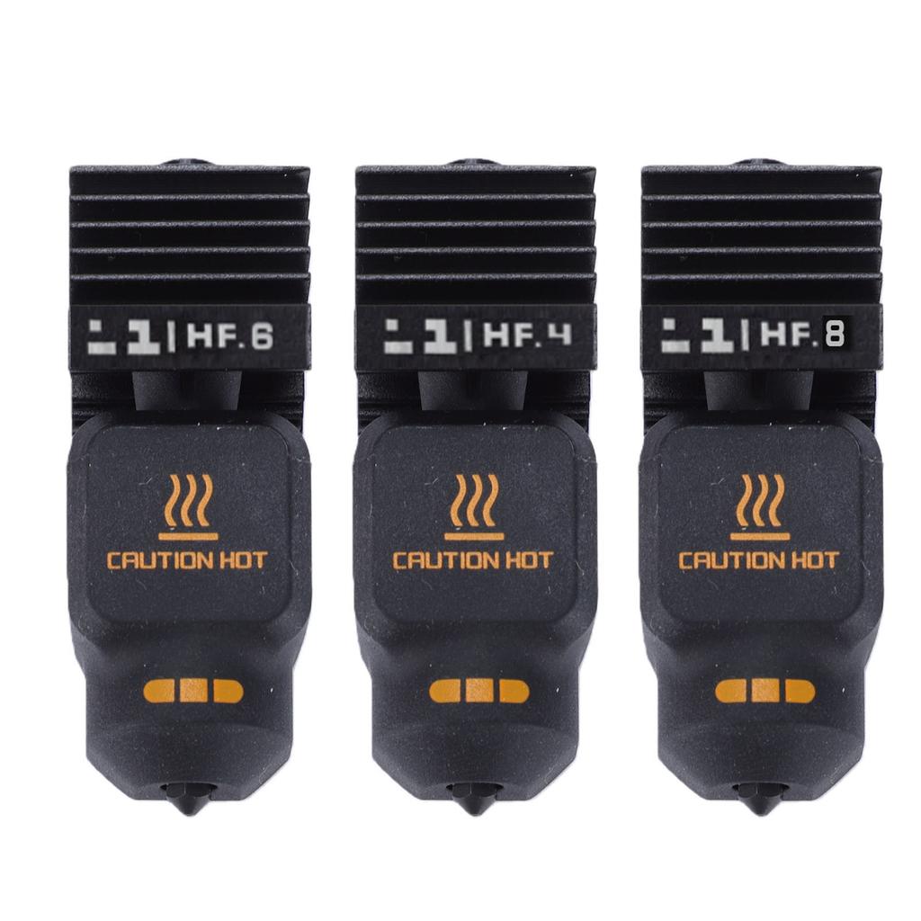 Запасной комплект хотенда для Bambu Lab H2D H2S H2C P2S 0.4 0.6 0.8MM Закаленная стальная насадка с силиконовым чехлом
