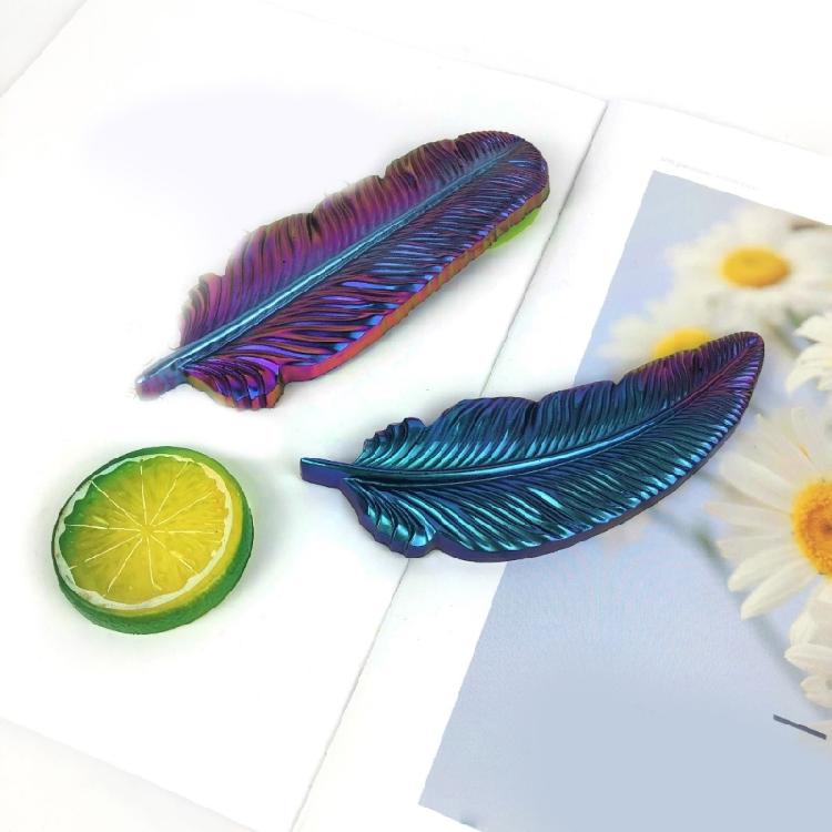3 шт. 3D формы в виде перьев, силиконовые формы для перьев, формы для ювелирных подвесок, материалы для рукоделия для брелоков
