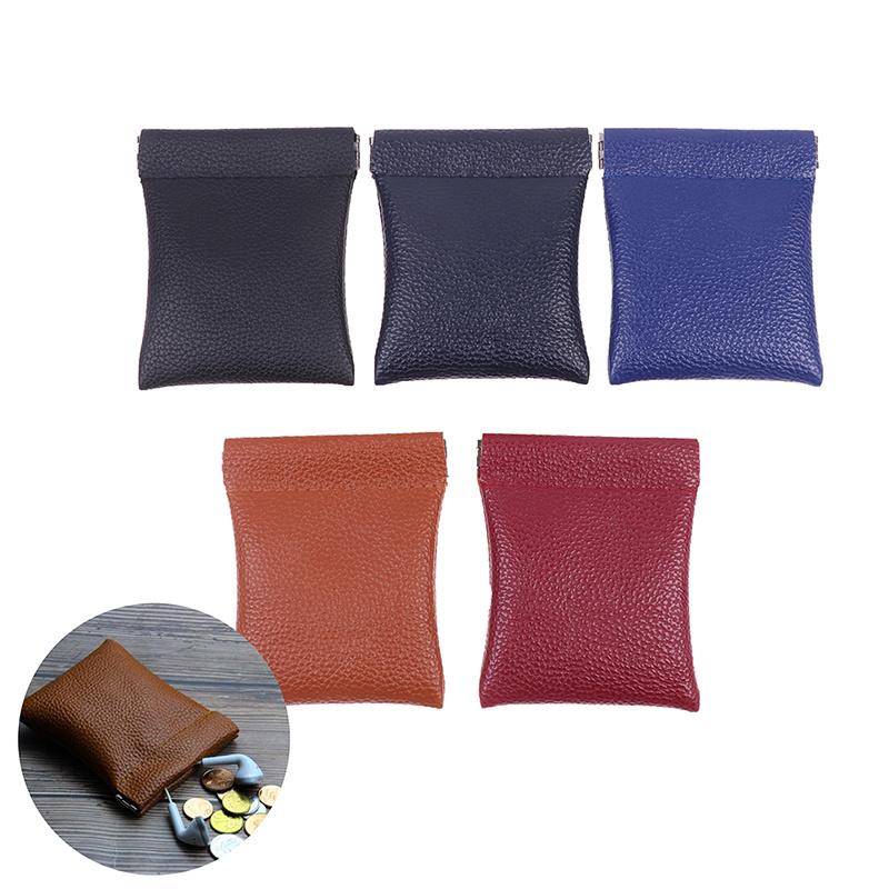 Pu Leather Coin Purse Minimalist Style Coin Change Pouch Small Storage Bag Personalized Coin Wallet