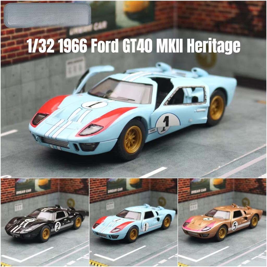 Модель игрушечной машины 1/32 масштаб 1966 Ford GT40 MKII Racing Rally литой сплав миниатюрный автомобиль коллекция подарок для детей мальчик