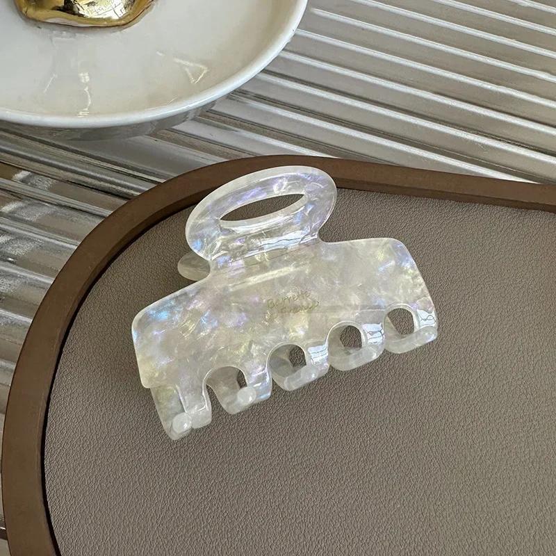 Новая Мода Корейские Ацетатные Заколки-Крабы для Волос Красные Заколки для Волос Девушки Женщины Завязывать Волосы Акула Заколка для Волос Аксессуары Хвост Заколка для Волос