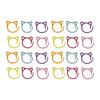 24Pcs Stitch Markers Metal Zinc Alloy Multicolor Cute Cat Locking Marker for Sewing Knitting