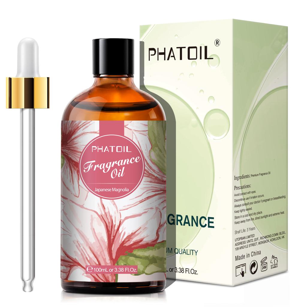 PHATOIL 100ml/3.38Fl.Oz Fragrance Oils Pure & Natural Essential Oils Perfect for Aromatherapy Diffuser Relaxation Massage Skin & Hair Care