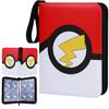 Card Album 4-Pocket Binder, 400 Slots 7.0 Trading Card Storage Book