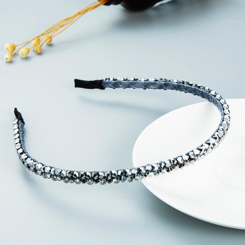 Женская повязка для волос с милым темпераментом и кристаллами, пряжка для головы, стразы, тонкая повязка на голову, головной убор