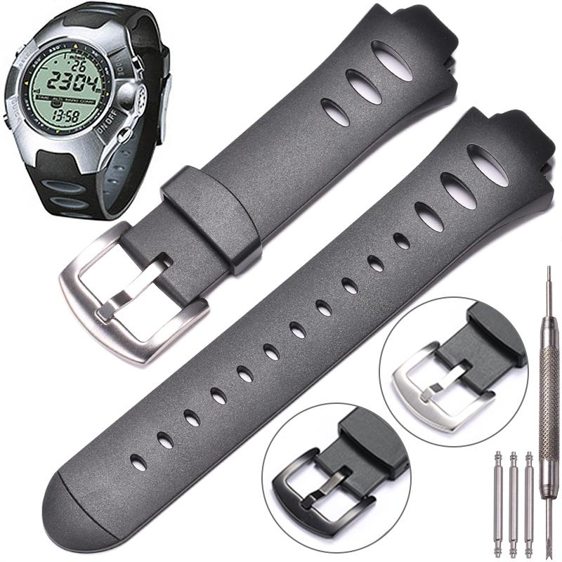 Черный резиновый ремешок SS0S4723000 для Suunto Observer SR X6HRM DEC19 P45 Мужские спортивные часы Ремешок Браслет Аксессуары