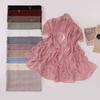 Жемчужный Шифон Звездный Бант Стразы Длинный Шарф Мусульманский Женский Платок