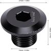 Replacement Front Fork Axle Nut Durable Axle Bolt Cap  Motorcycle Suspension Applications