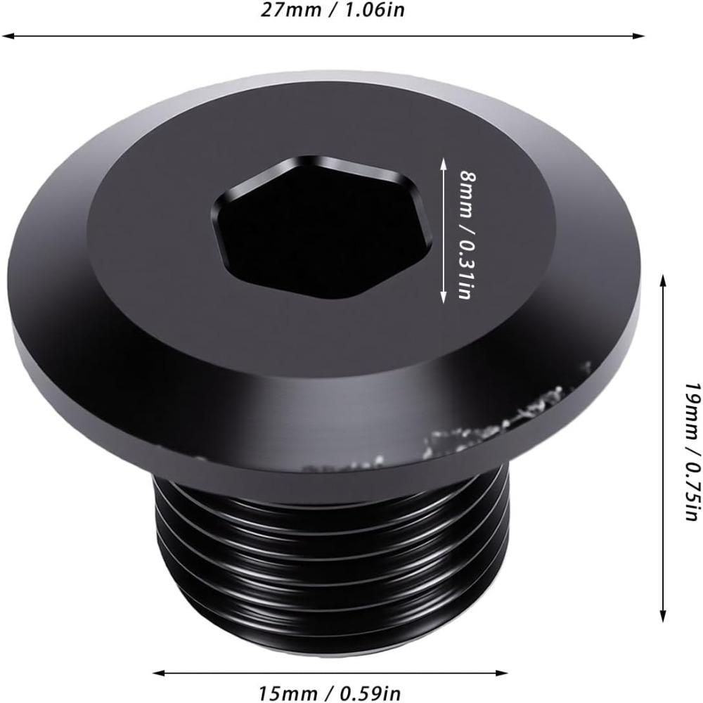Replacement Front Fork Axle Nut Durable Axle Bolt Cap  Motorcycle Suspension Applications