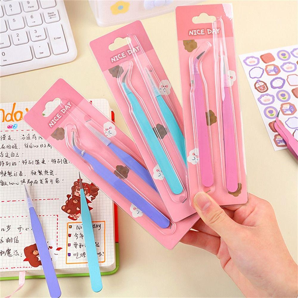 Macaroon Color Tweezers DIY Decroative Sticker Tweezers Back To School   Journal Diary