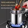 Deepened Stainless Steel Mini Frying Pan with Filter for Induction Cookers