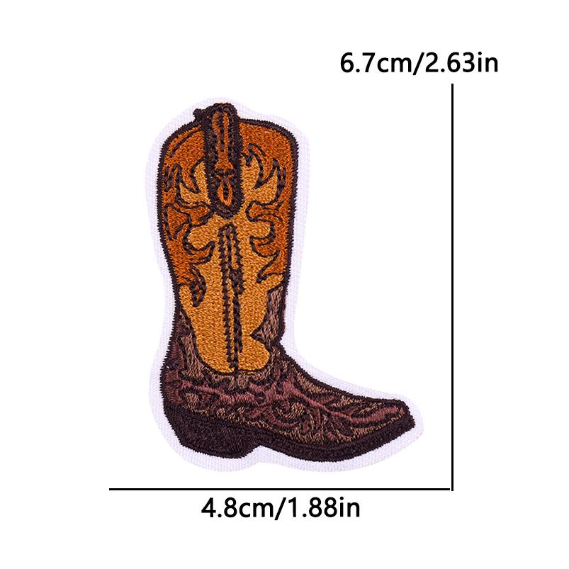 West Cowboy Embroidery Iron On Patches For Clothing thermoadhesive Patch For Clothes Heroism Adventurism Patch For Jeans Sticker