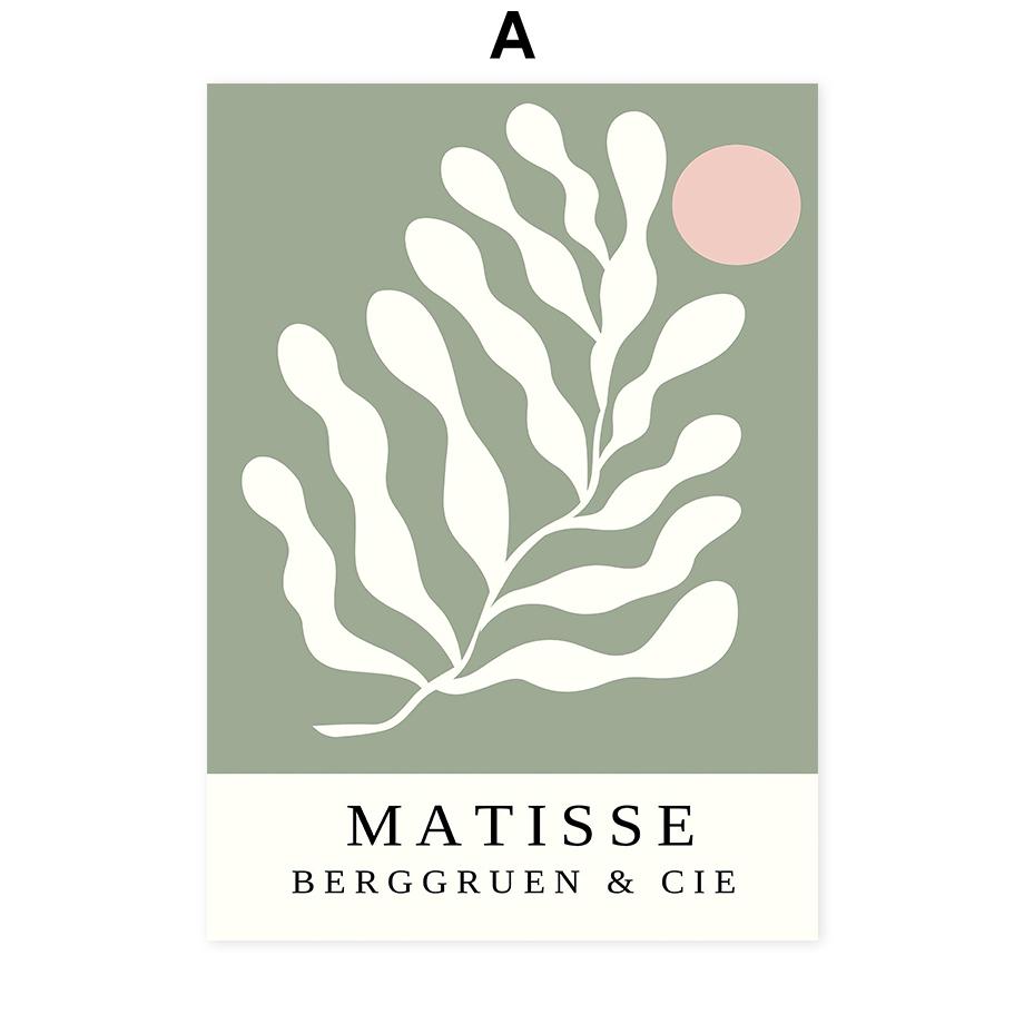 Матисс Ваза Лист Настенное Искусство Плакаты Холст Декоративная Печать Абстрактные Печати Скандинавские Фрески Гостиная Украшения Дома Картины