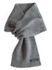 TAVARAT Cashmere Made In Compact Mini Scarf Men's 3-Second Scarf, 100% Japan, (Gray)