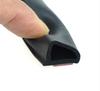 Car Door Seal Strip Rubber 4 Meter Sloping D Type Waterproof Trim Sound Insulati