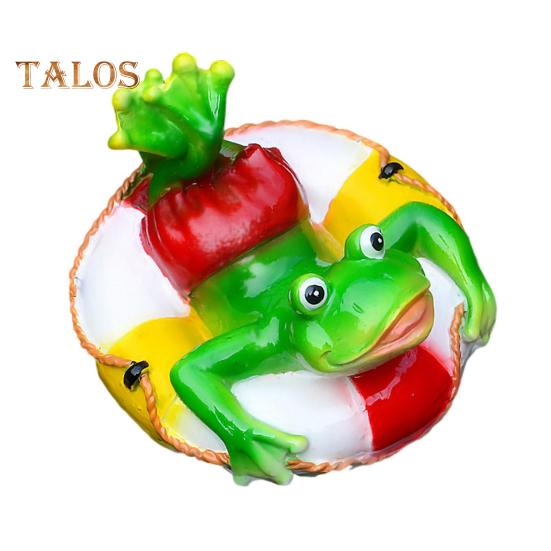 Плавающая лягушка статуя смолы мультфильм расслабляющая лягушка украшение пруд плавающая лягушка фигурка для аквариума сад бассейн водный элемент декор