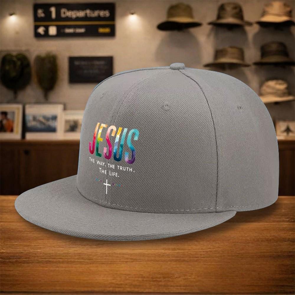 Jesus The Way The Truth The Life Baseball Cap Polyester Adjustable Street Fashion Hat