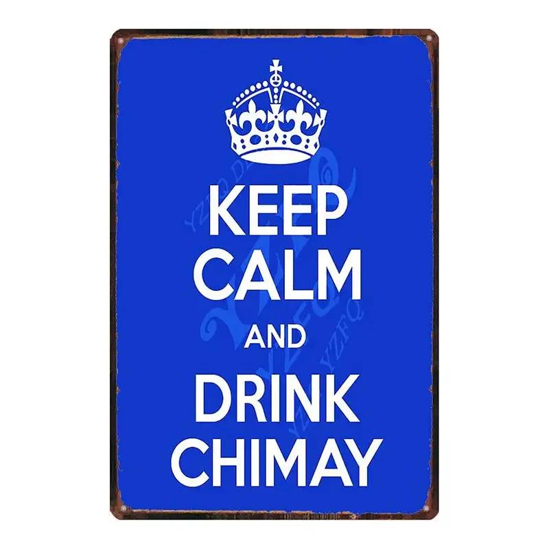 Винтажная бельгийская пивная металлическая жестяная вывеска ORVAL Chimay Ретро настенный декор для кухни, ресторана, дома Художественный постер DUA