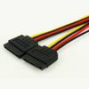 Кабель питания жесткого диска SATA 15pin папа на 2 x SATA 15pin мама, Y-разветвитель Serial ATA, двойной удлинитель, адаптер, соединитель