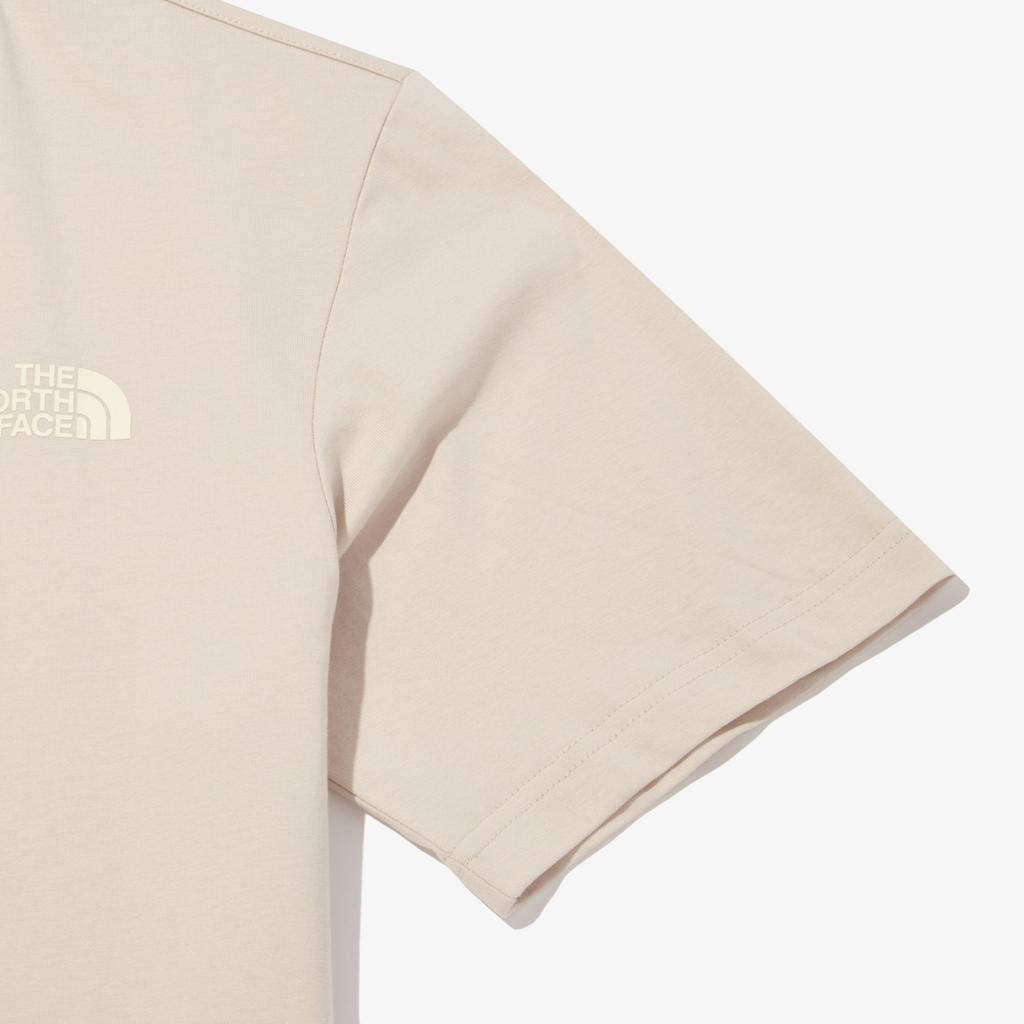 The North Face Хлопковая базовая футболка SS22 'Бежевая' Мужская NT7UN04E