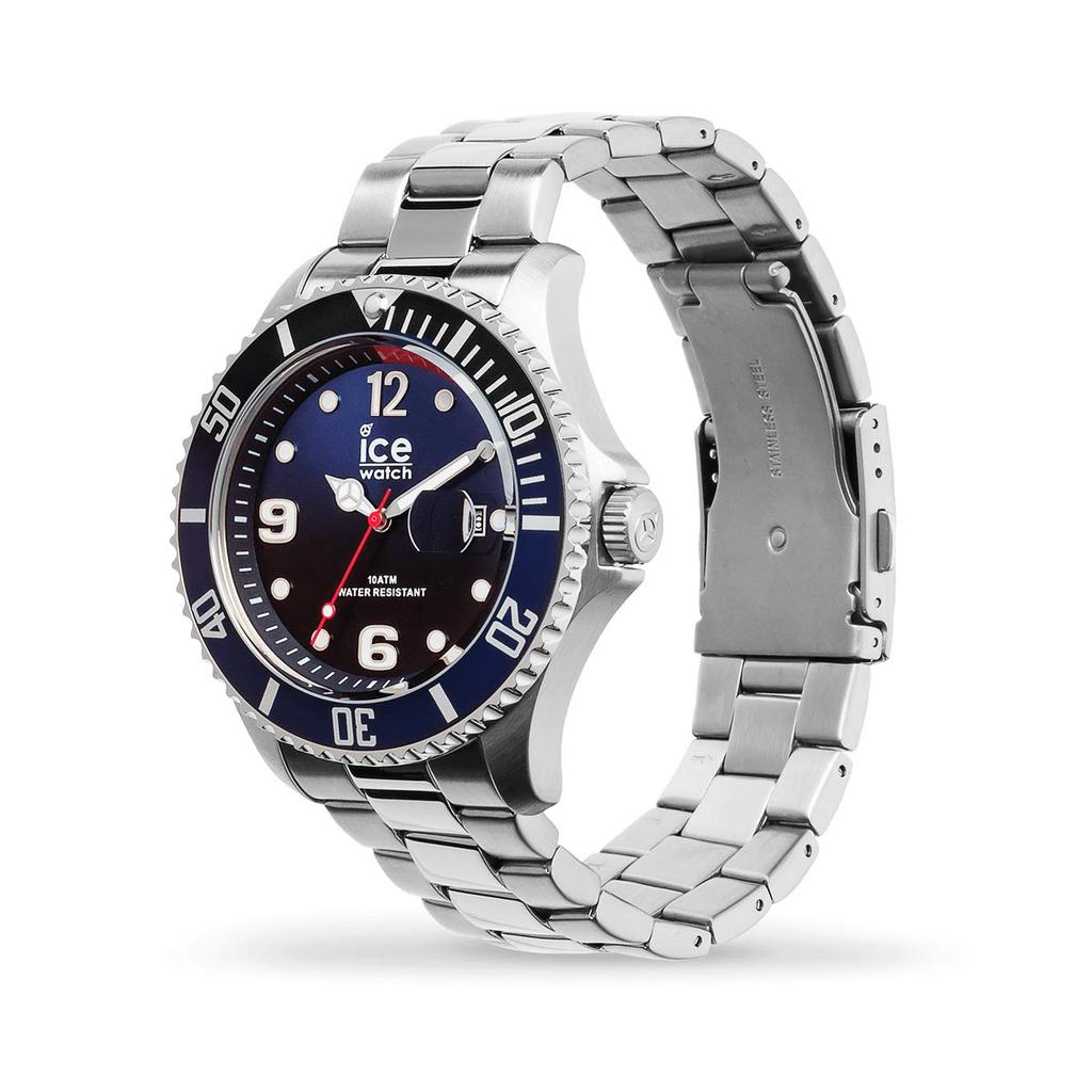 Авторизованный дилер Ice Watch Watch 017324 Ice Steel Silver Blue Нержавеющая сталь Extra Large [Ice Watch] Мужские