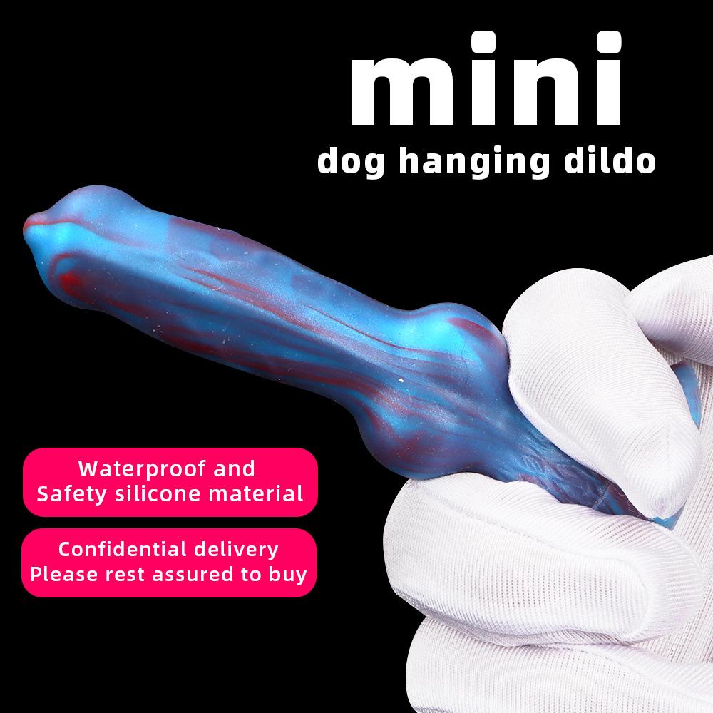 Silicone Animal Dog Dildo Butt Plug Mini Vaginal Anal Plug Adults Sex Toys for Women Men Masturbators Fake Penis Small