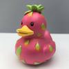 Fruit Duck Figurine Watermelon Dragon Fruit Cartoon Duck Resin Animal Statue Sculpture Home Office Decoration Ornament