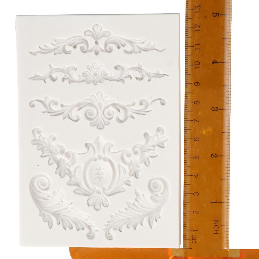 1/3 шт. силиконовая форма для тиснения, инструмент для выпечки, форма для украшения торта, форма для капель клея, глиняная форма для выпечки